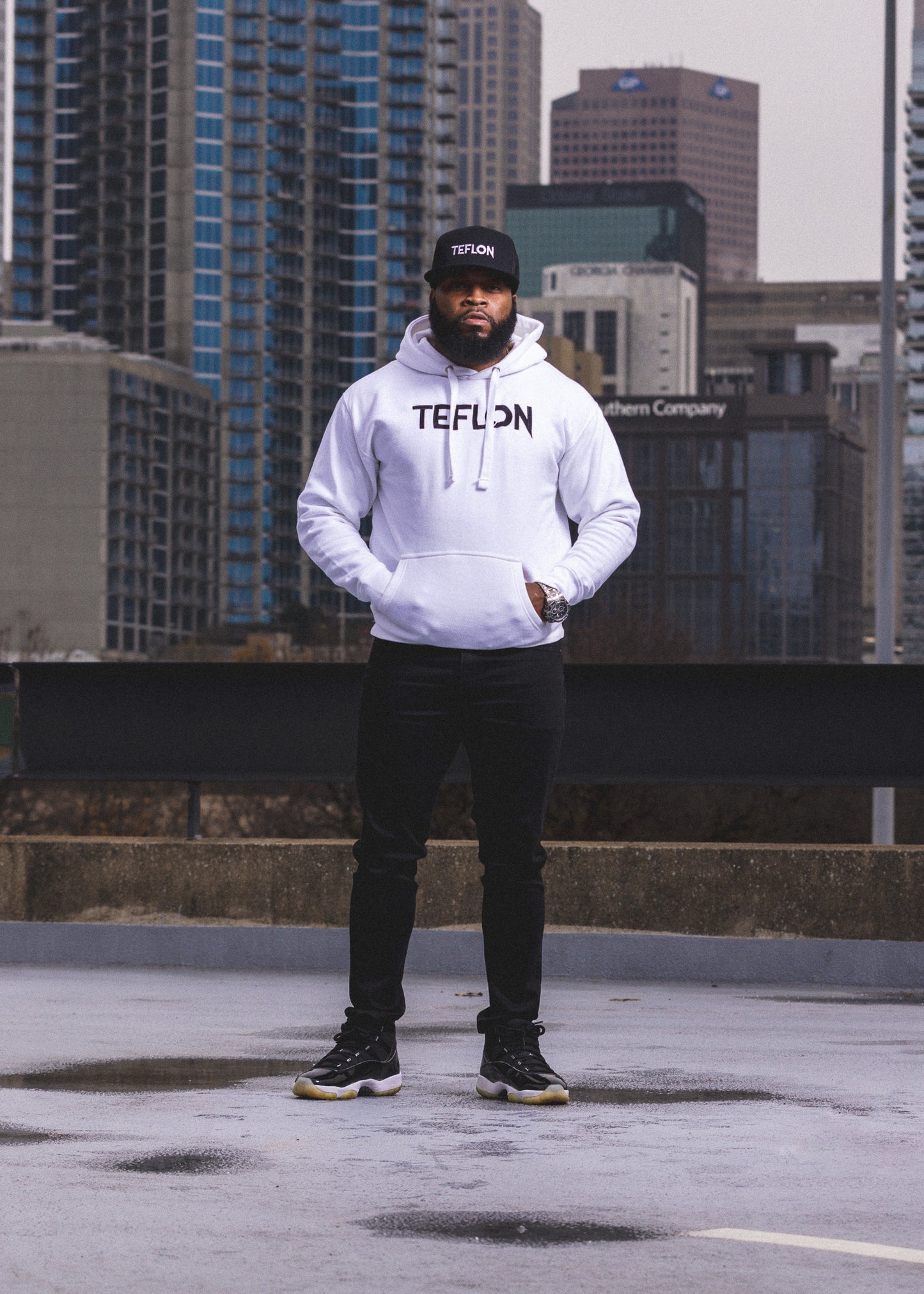 Blanco Teflon Hoodie